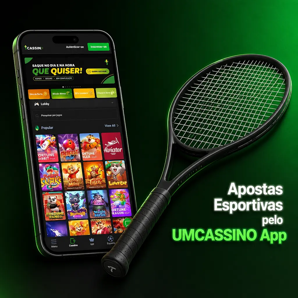 Tela de apostas esportivas do UMCASSINO app