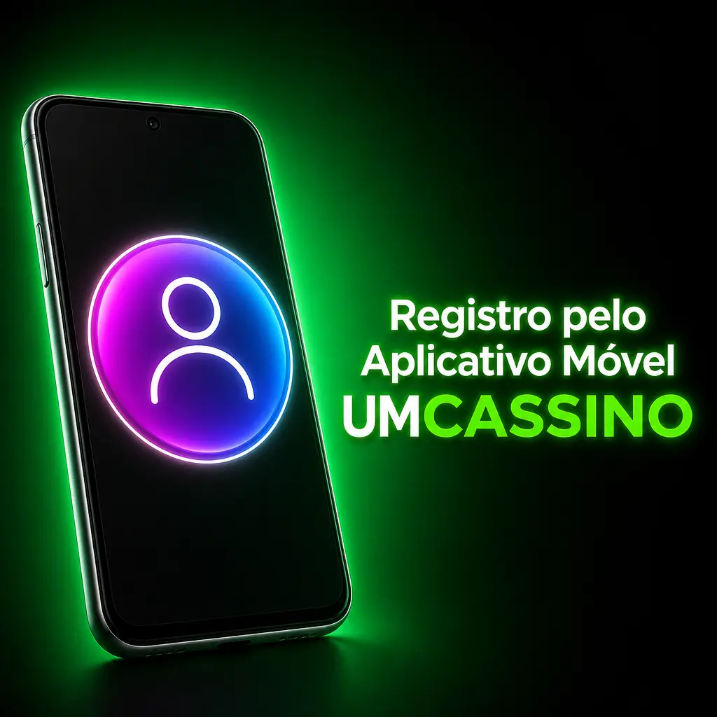 Tela de cadastro do aplicativo móvel UMCASSINO